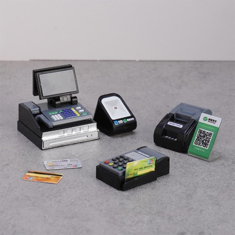 Toy Cash Register - Plastic Collectible Figurines Mini Cash Register