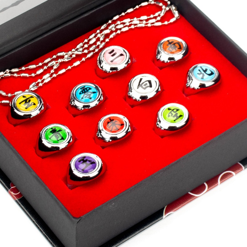 Sandbox Play Set - 10PCS/Set Anime Akatsuki Itachi Metal R-ings