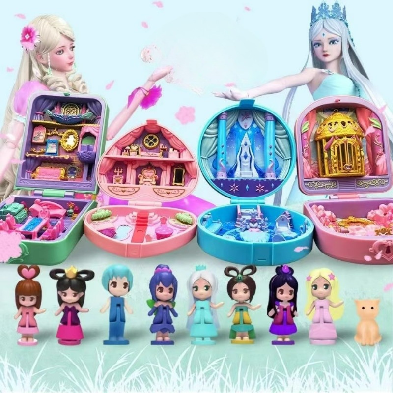 Kids Toys Unique - Jewel Box Flower Castle Doll Princess