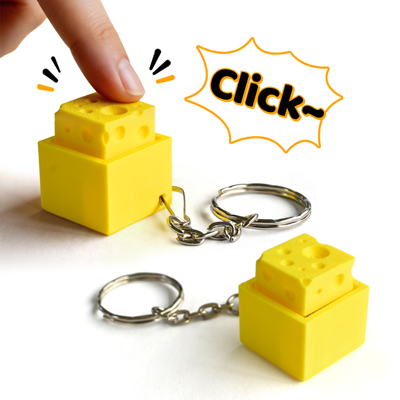 3D Printed Cheesy Key Fidget C - Kids Toys Return Gift recension och pris