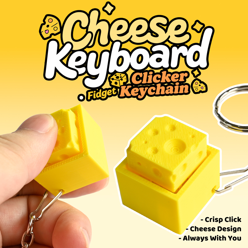 3D Printed Cheesy Key Fidget C - Kids Toys Return Gift recension och pris