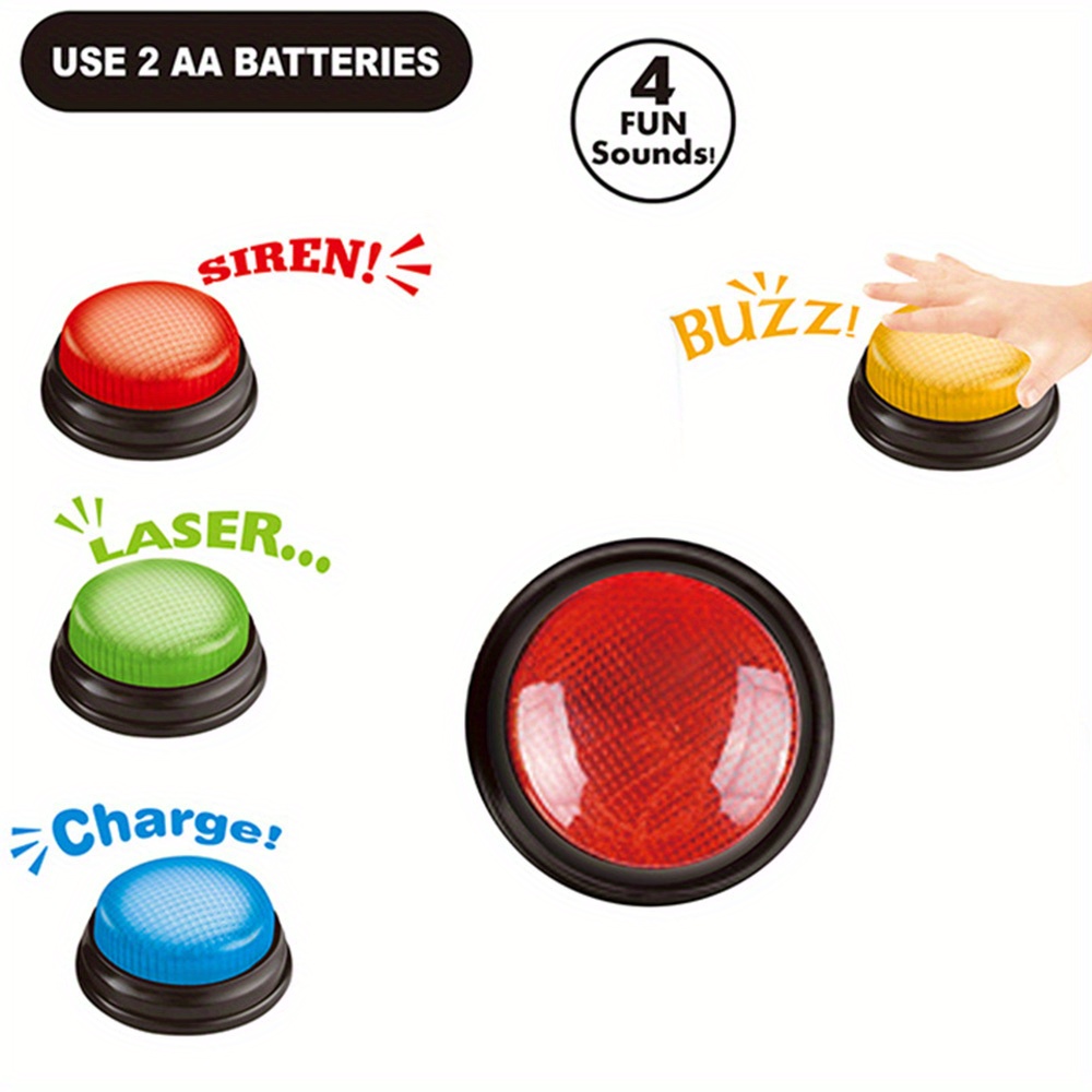 4pcs Lights and Sounds Buzzers - Kids Toys Return Gift recension och pris