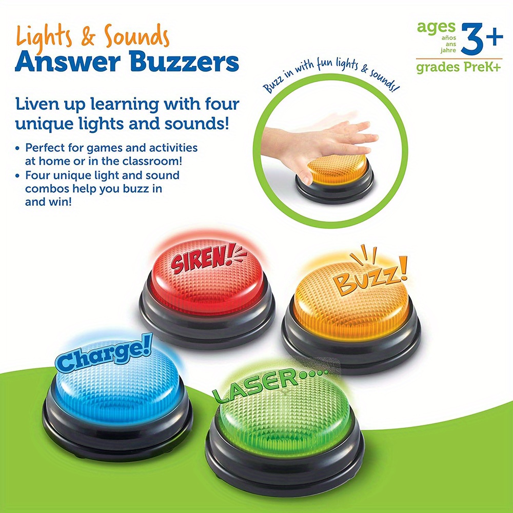 4pcs Lights and Sounds Buzzers - Kids Toys Return Gift recension och pris
