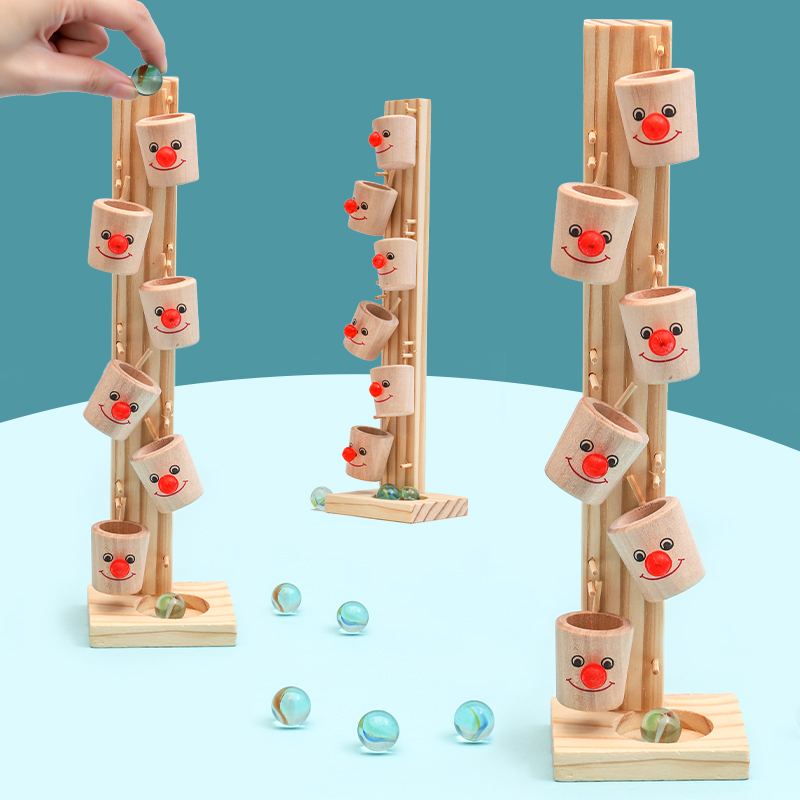 Montessori Clown Pattern Block - Marble Run Set recension och pris