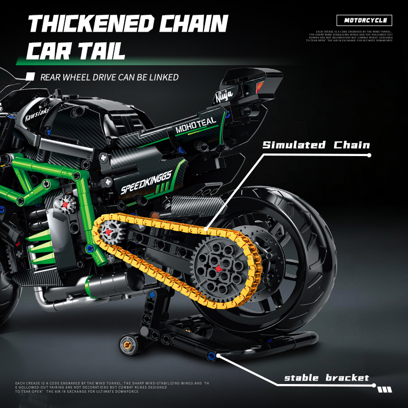Crafted Classic 1:8 Motorbike  - Kids Toys Unique recension och pris