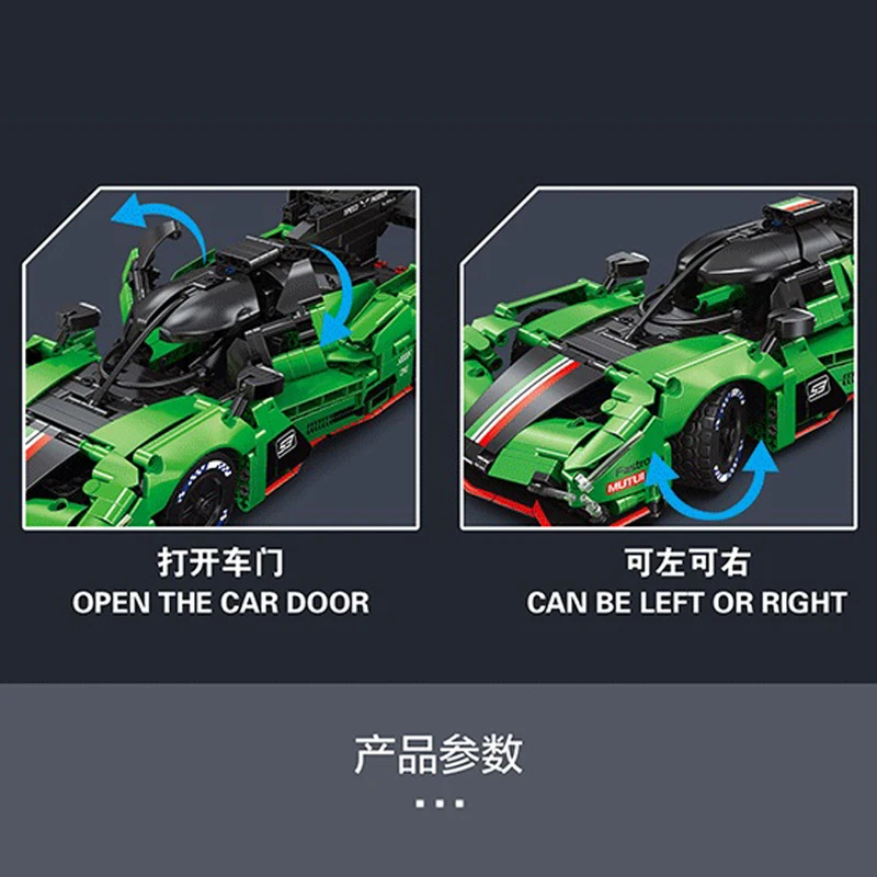 Dual-Style Green Racing Car Dr - Kids Toys Unique recension och pris