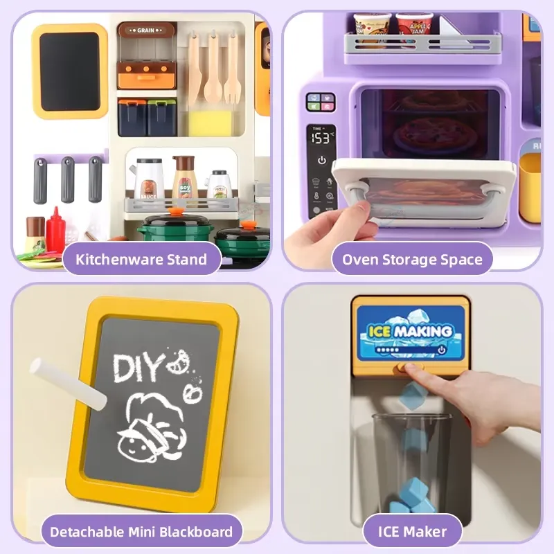 90cm Large Pretend Play Kitche - Play Kitchen Set recension och pris