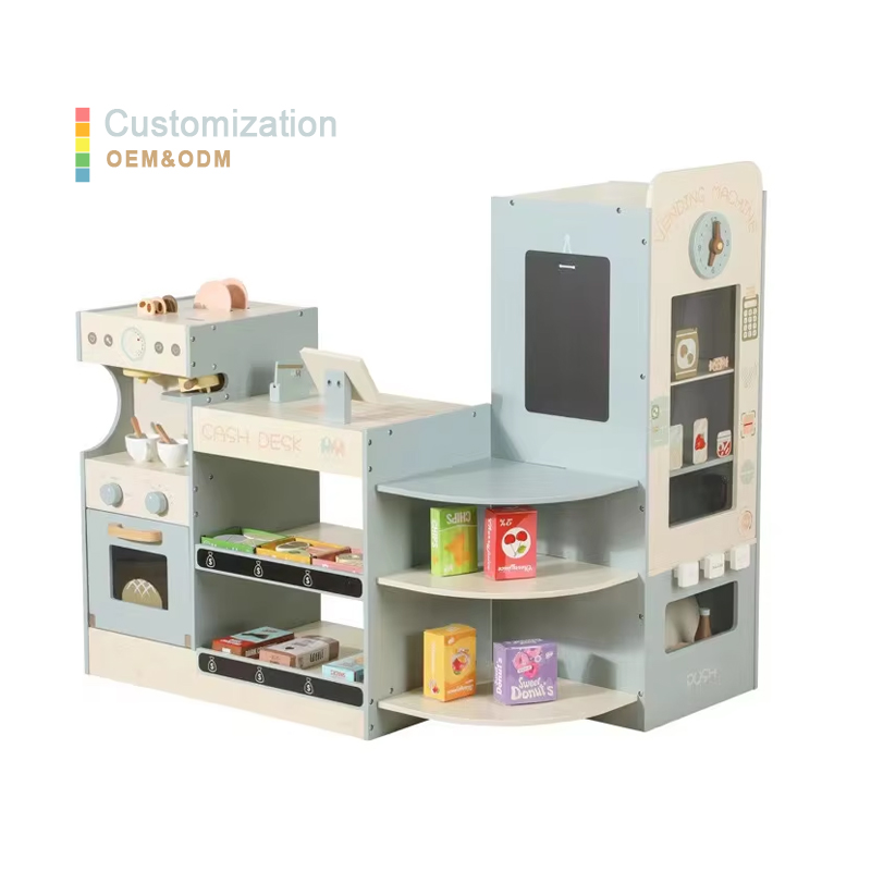 Kids Wooden Grocery Store Play - Toy Cash Register recension och pris