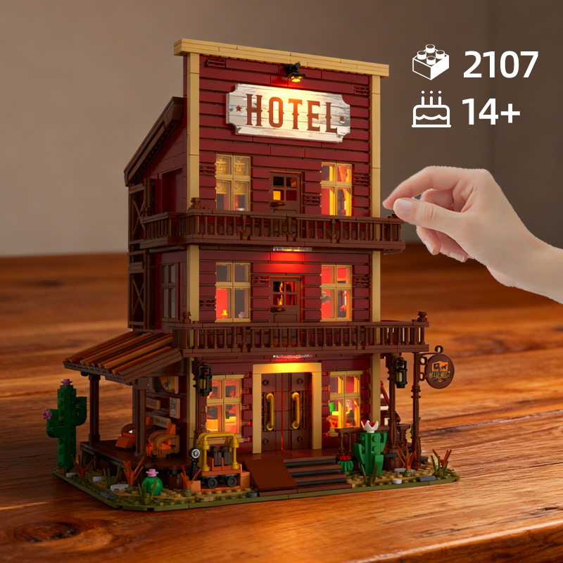 Western Hotel Cartoon Small Pa - Kids Toys Exhibition recension och pris