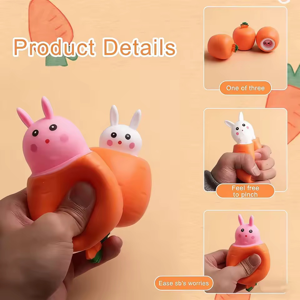 Cute Carrot Rabbit Squeeze Toy - Kids Toys Unique recension och pris