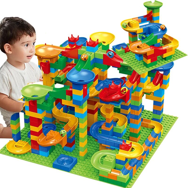 84-504PCS Marble Race Run Bloc - Marble Run Set recension och pris