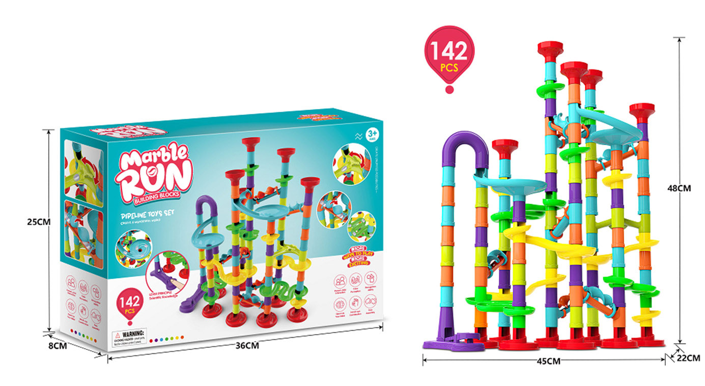 50-142PCS Marble Run Race Trac - Marble Run Set recension och pris