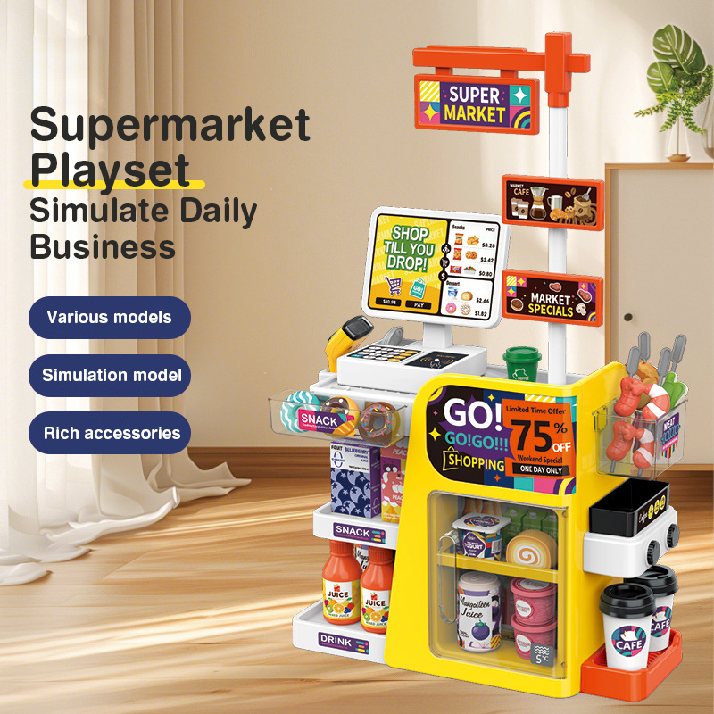 Kids Mini Supermarket Checkout - Toy Cash Register recension och pris