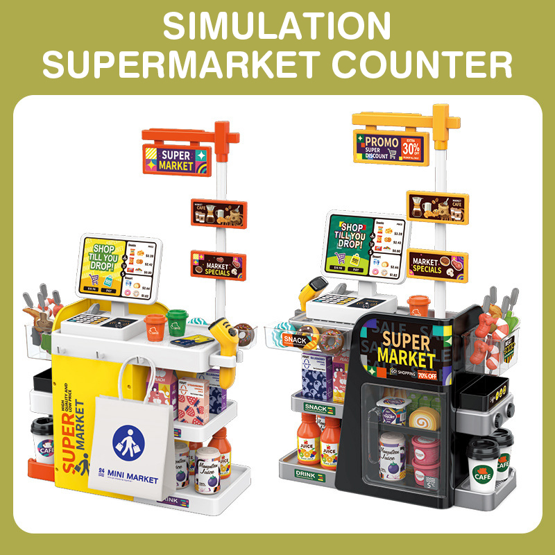 Kids Mini Supermarket Checkout - Toy Cash Register recension och pris