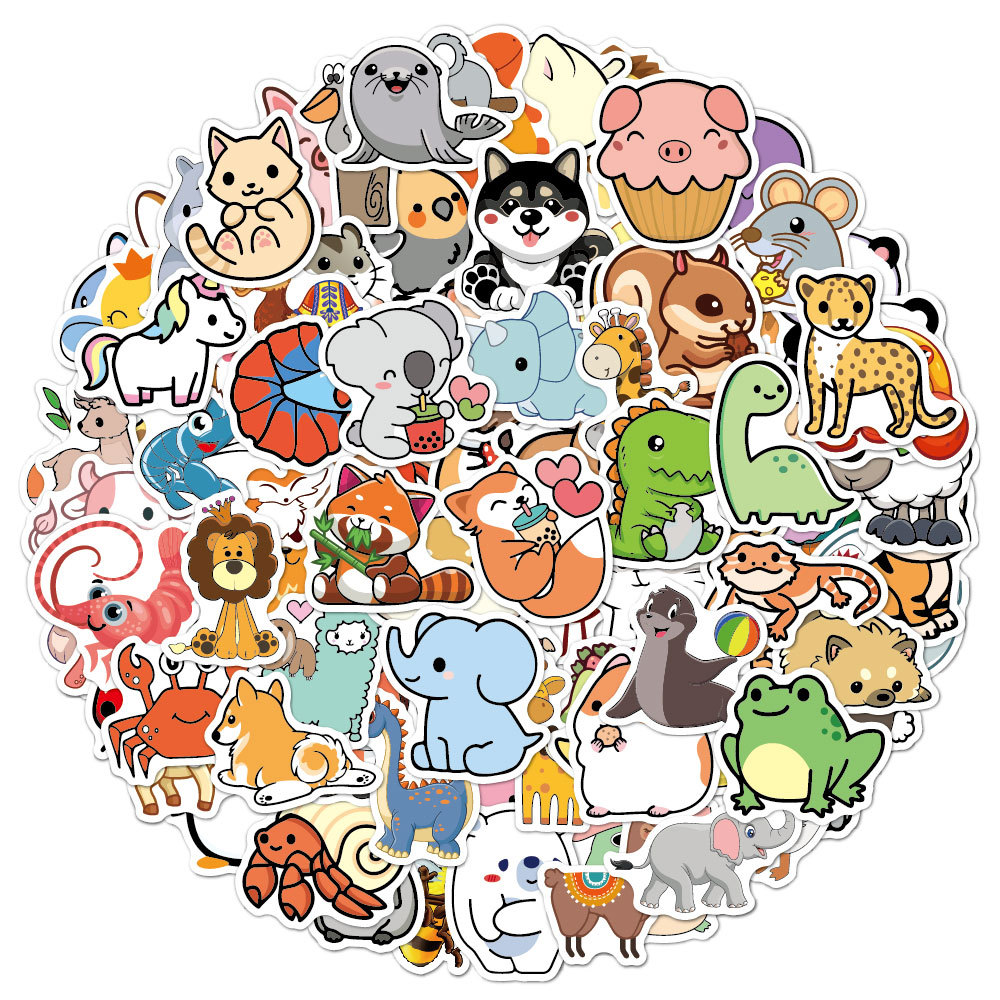 100pcs Funny Animal Stickers C - Kids Toys Logo recension och pris