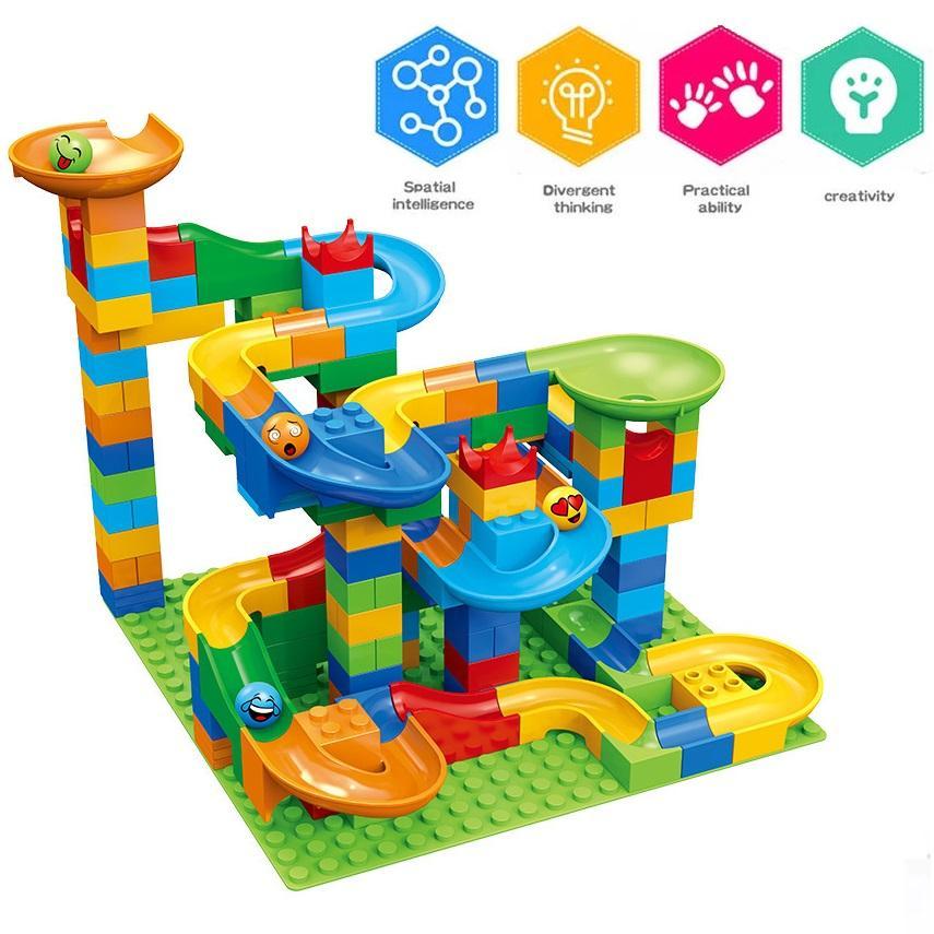 Rail Block Marble Race Run Sli - Marble Run Set recension och pris