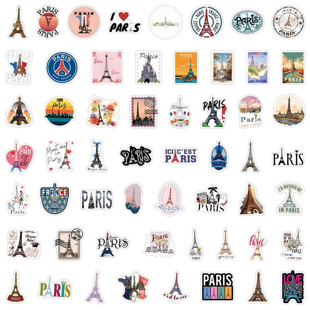 110PCSFrance Paris Stickers Tr - Kids Toys Paris recension och pris