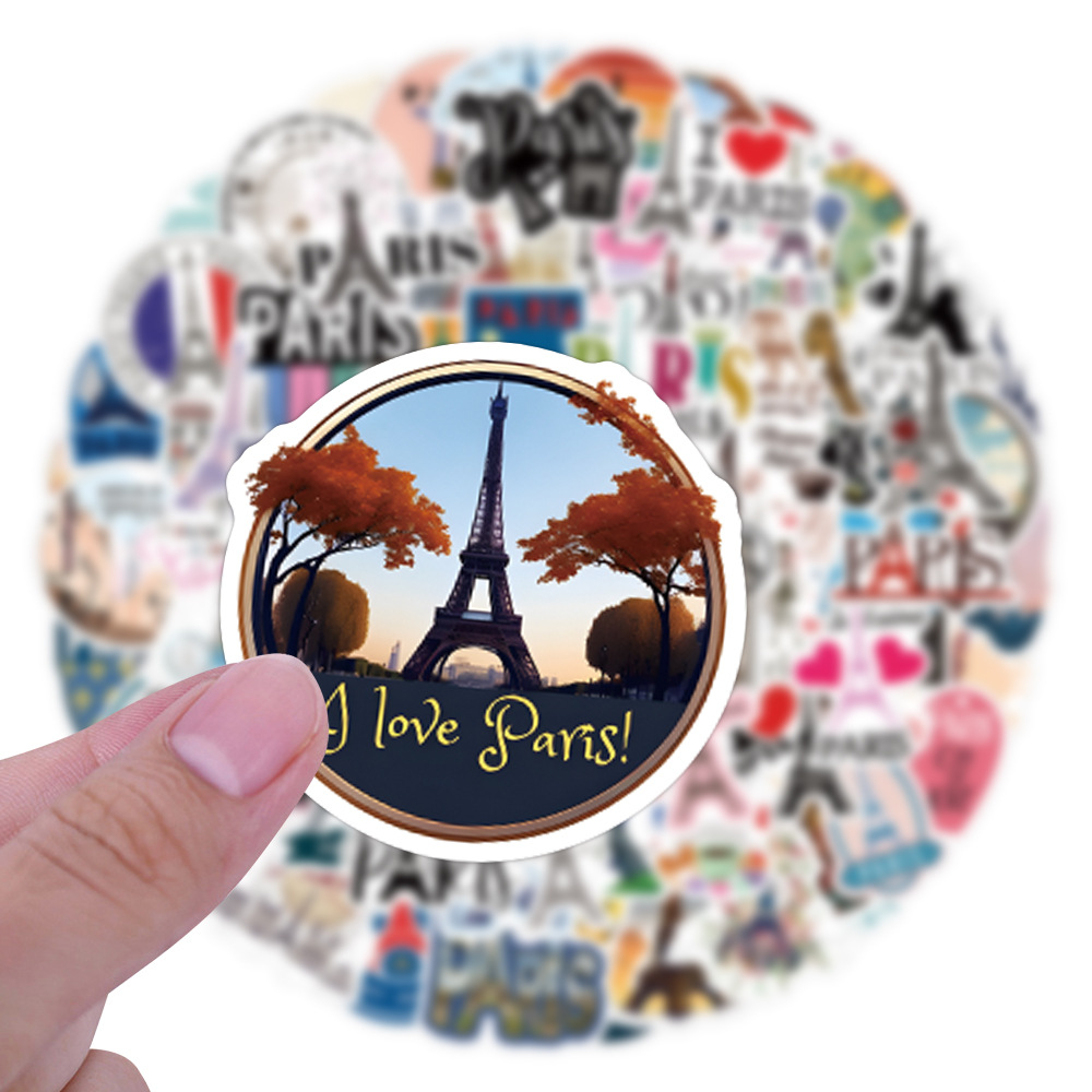 110PCSFrance Paris Stickers Tr - Kids Toys Paris recension och pris