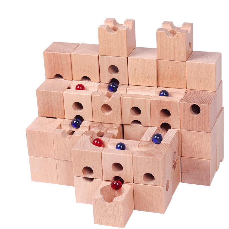 Solid Wood Marble Run Building - Marble Run Set recension och pris