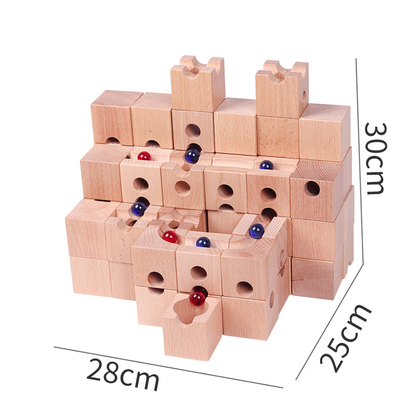 Solid Wood Marble Run Building - Marble Run Set recension och pris
