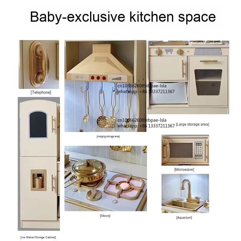 Educational Wooden Pretend Pla - Play Kitchen Set recension och pris