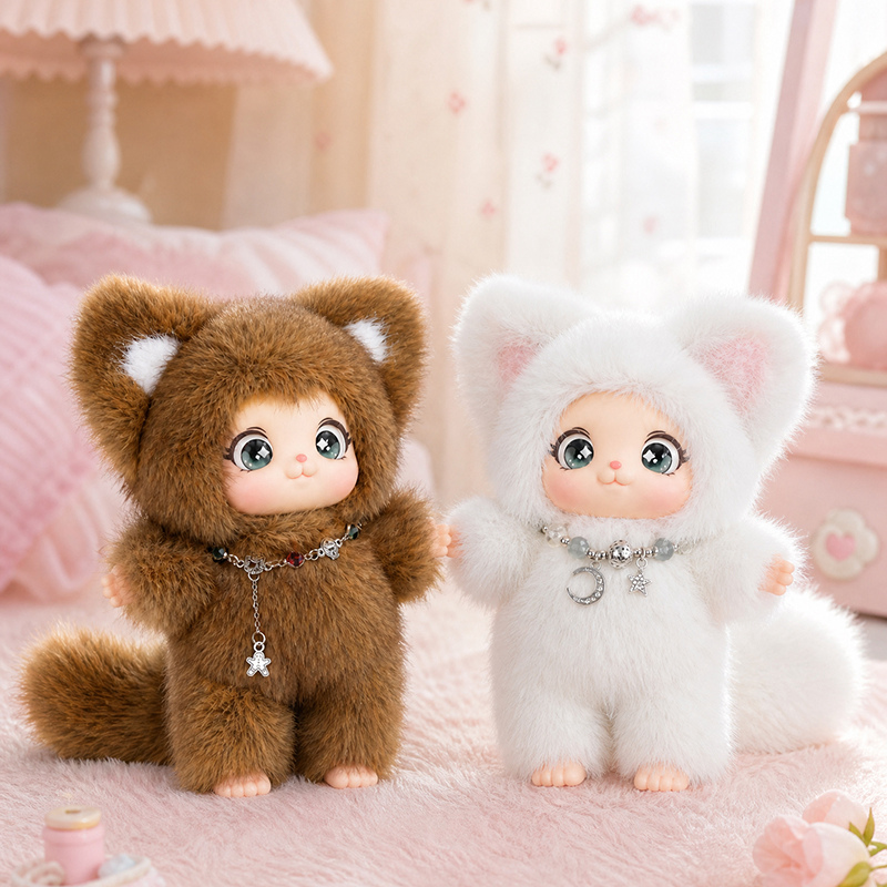 18cm New Cute Family Fox Plush - Kids Toys Animal recension och pris
