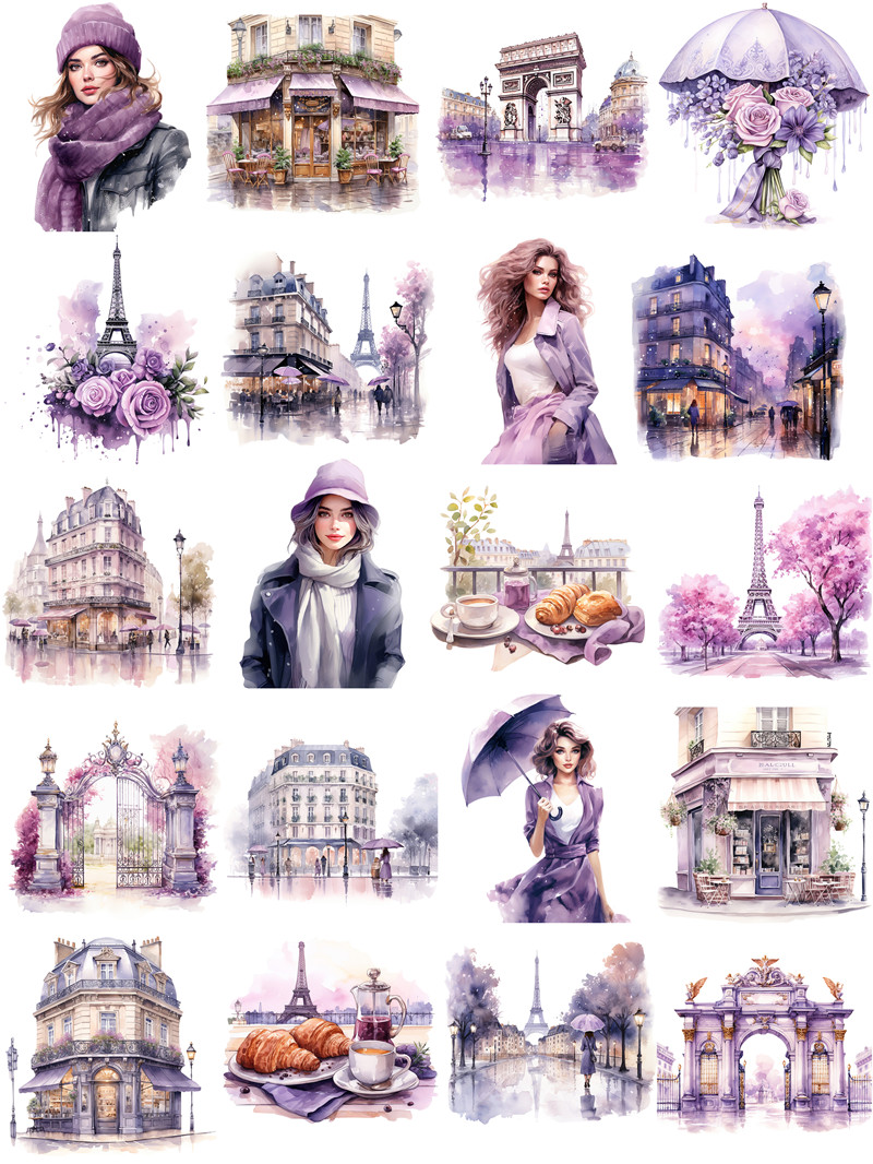 Purple Paris Stickers Crafts A - Kids Toys Paris recension och pris