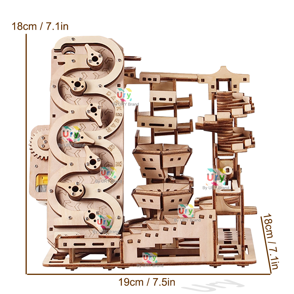 Ury 3D Wooden Puzzle Electric  - Marble Run Set recension och pris