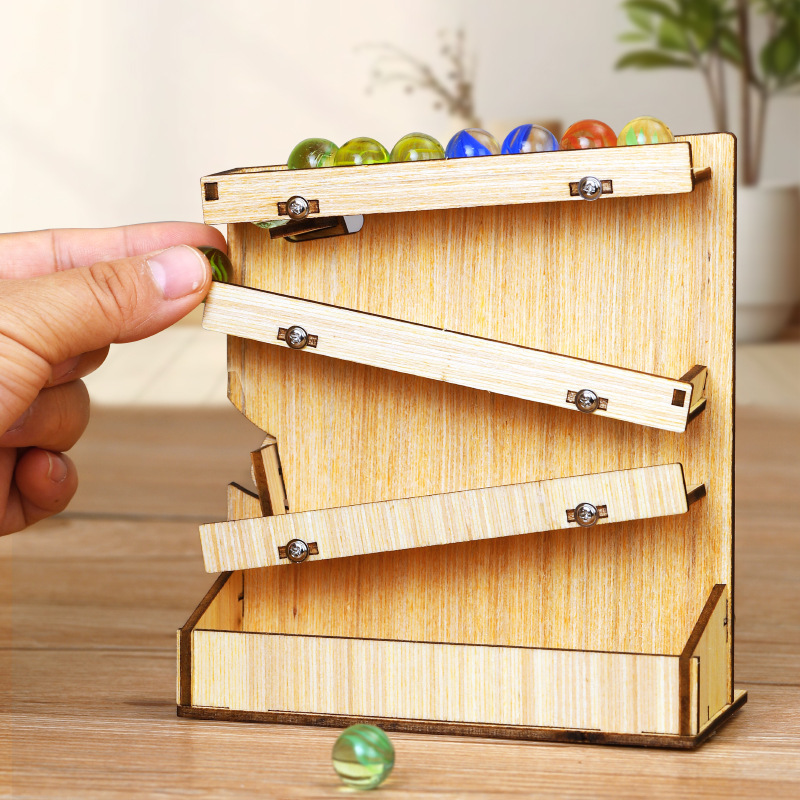 Wooden Marble Run DIY Kit, STE - Marble Run Set recension och pris