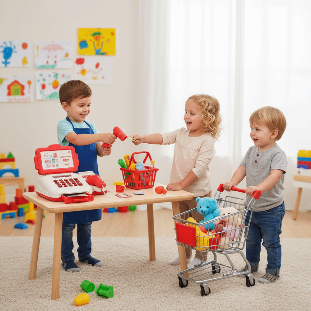Puzzle Simulation Supermarket  - Toy Cash Register recension och pris