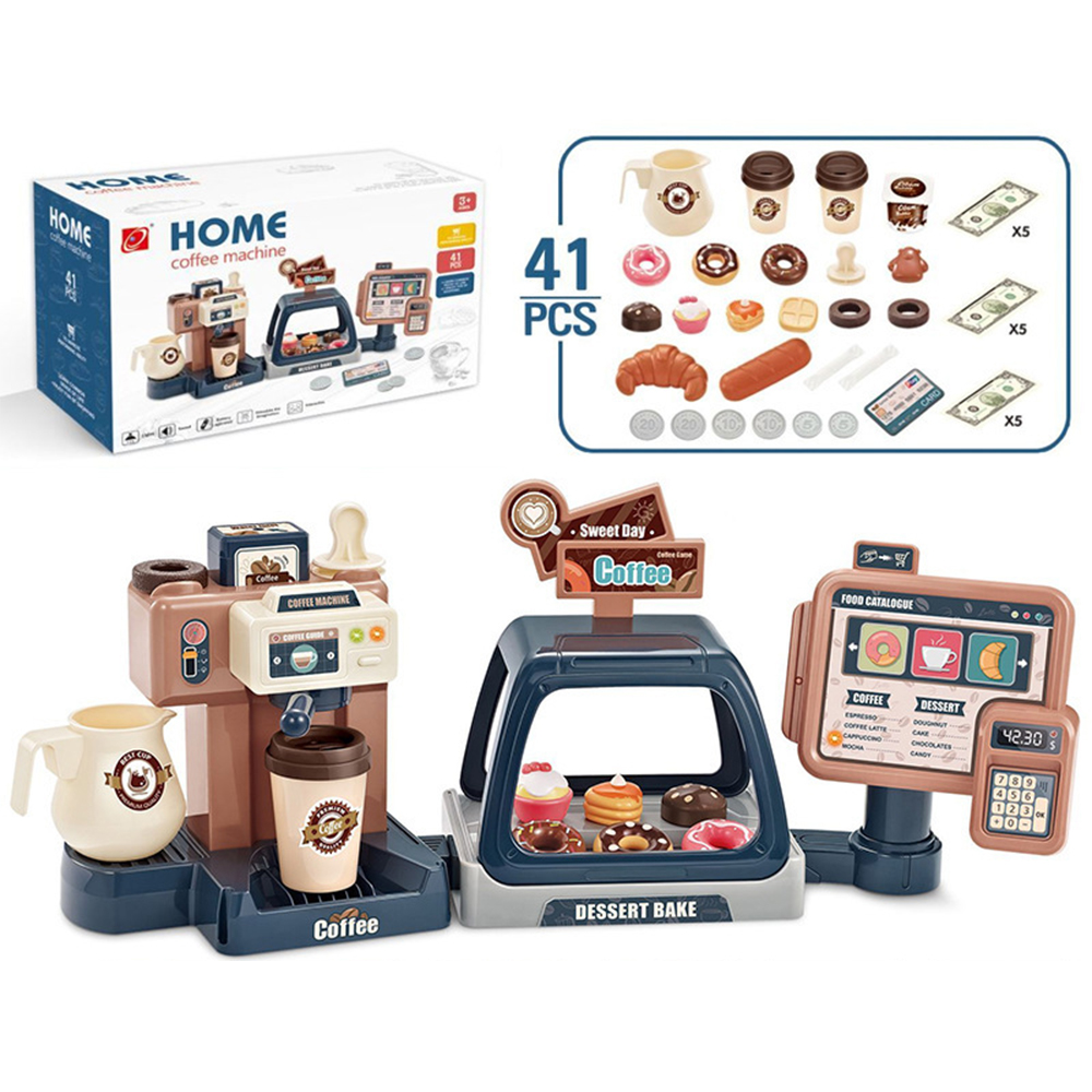 3 In 1 Coffee Machine Toy Set  - Toy Cash Register recension och pris
