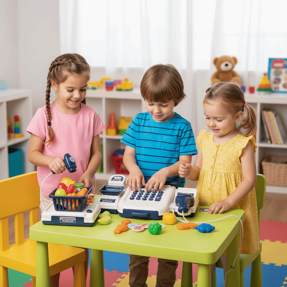 Puzzle Simulation Supermarket  - Toy Cash Register recension och pris