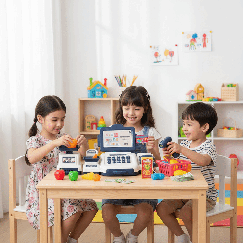 Puzzle Simulation Supermarket  - Toy Cash Register recension och pris