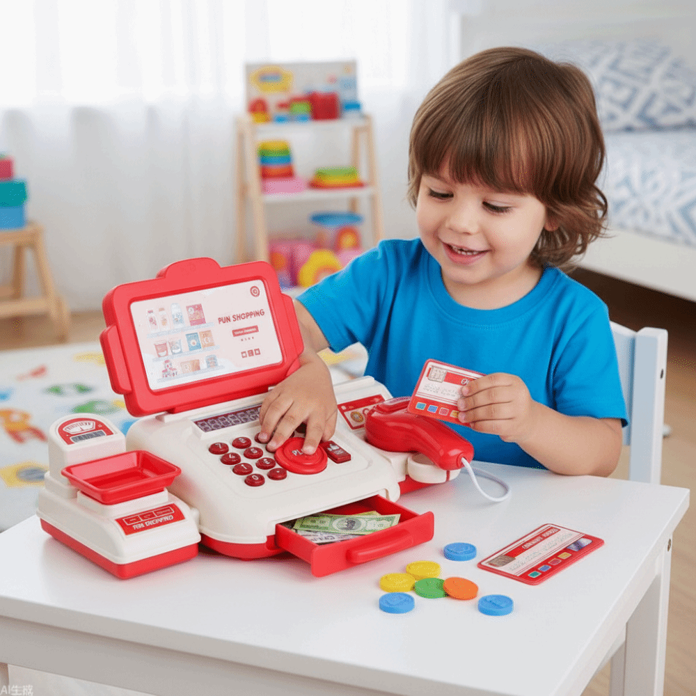 Puzzle Simulation Supermarket  - Toy Cash Register recension och pris