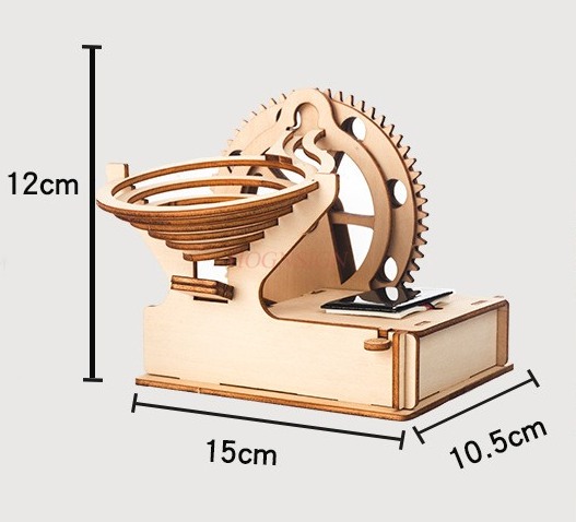 Solar Wooden Marble Run for Ki - Marble Run Set recension och pris