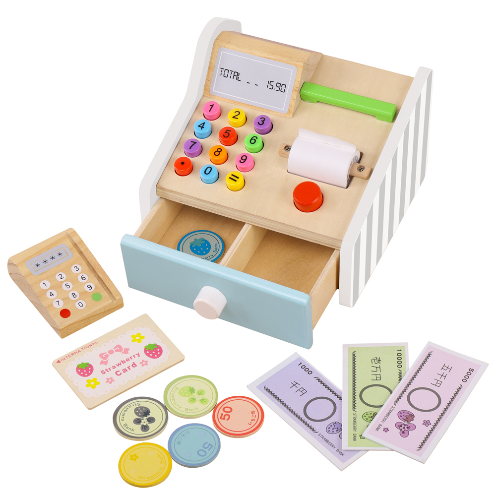 Wooden cash register Toys Chil - Toy Cash Register recension och pris
