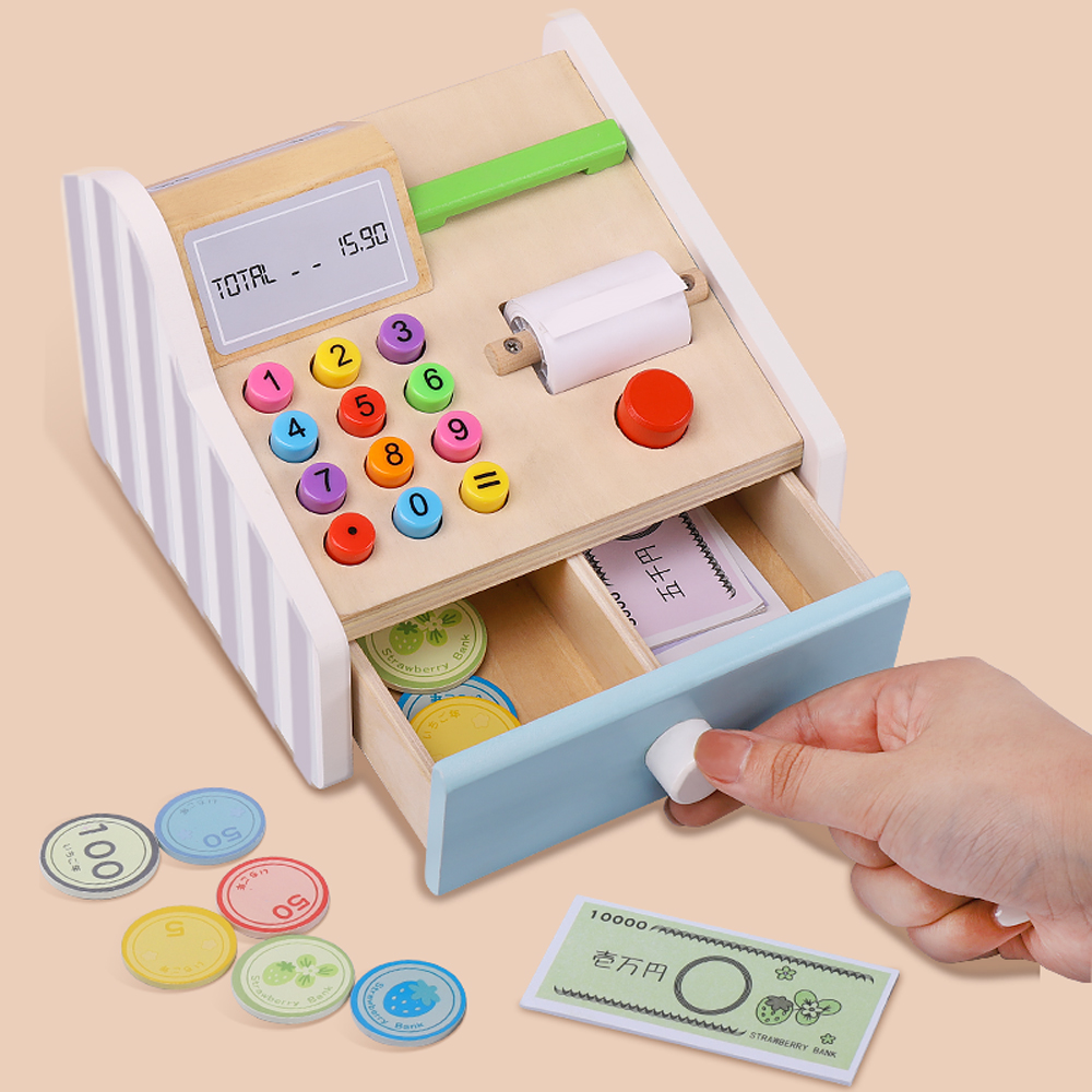 Wooden cash register Toys Chil - Toy Cash Register recension och pris