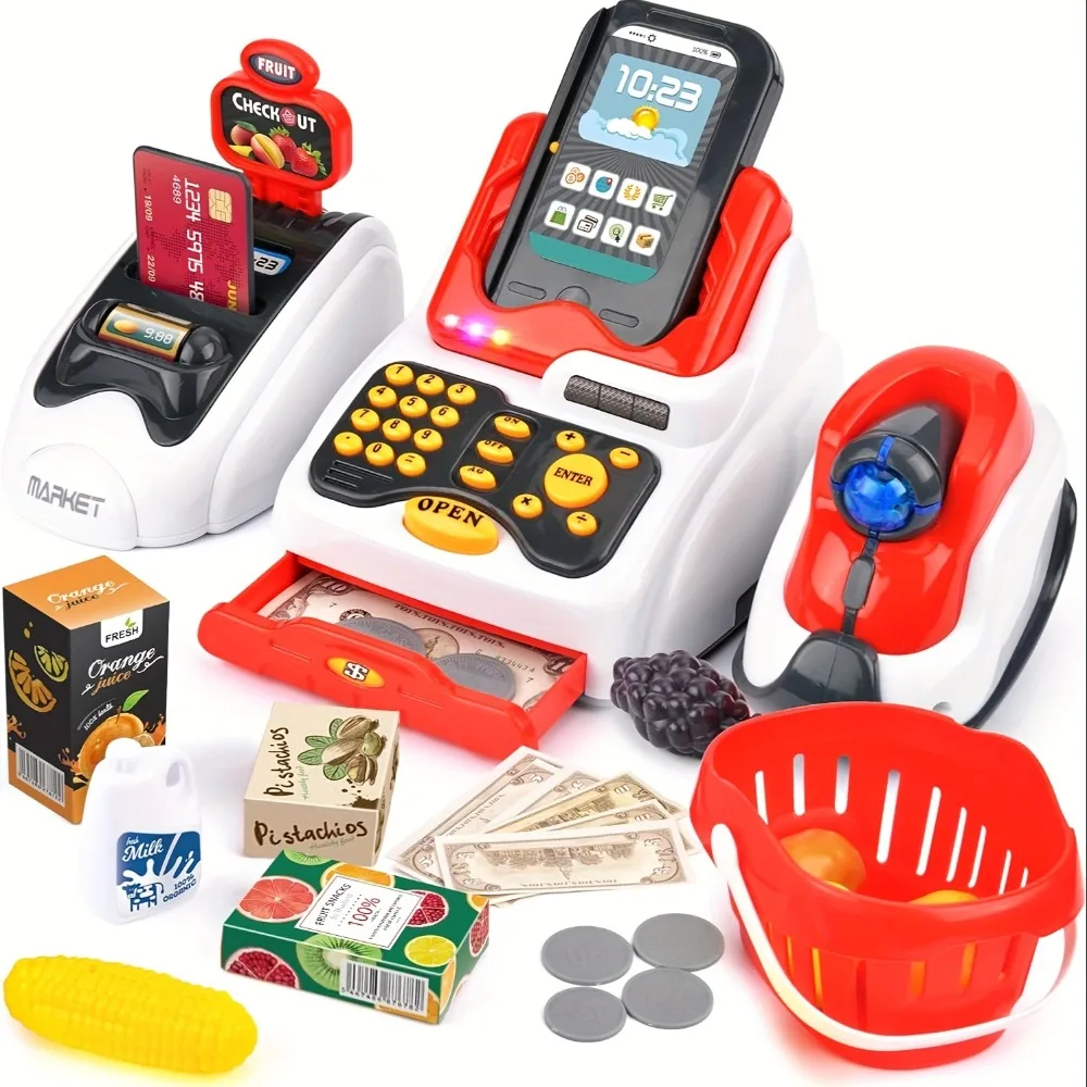 33PCS Toy Cash Register for Ki - Toy Cash Register recension och pris