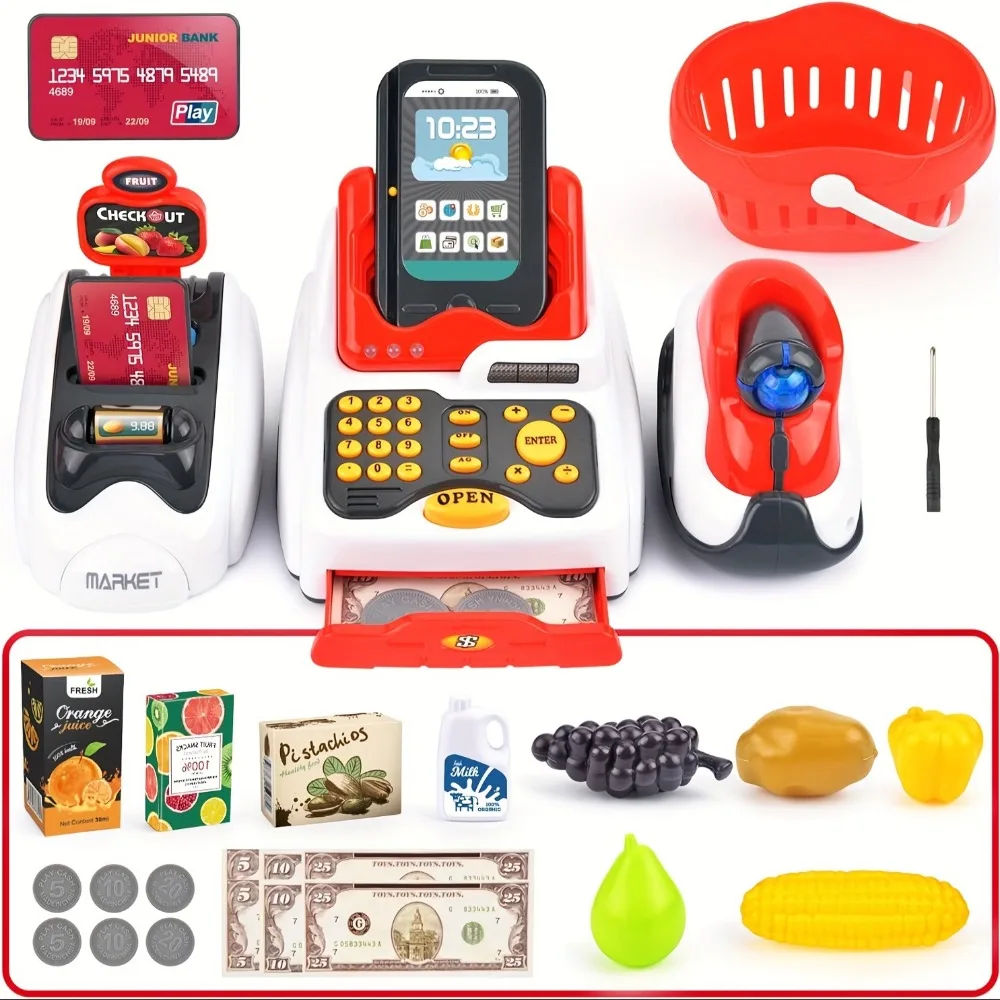 33PCS Toy Cash Register for Ki - Toy Cash Register recension och pris